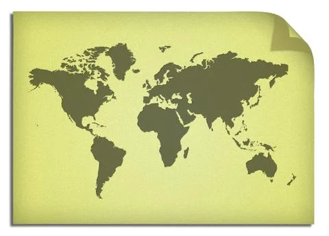 World map in vintage pattern 스톡 일러스트