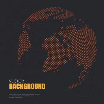 World map wallpaper Stock Illustration