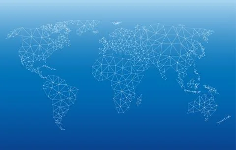 World Map Web Illustrazione stock