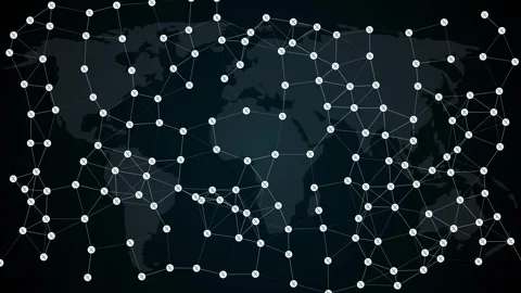 World map on the X network. A smartphone with the "X" platform logo displayed, a Stock Footage 299598150