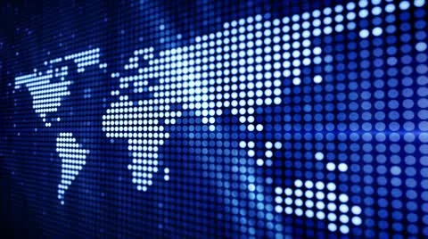 World maps point art 11 스톡 동영상 10574597