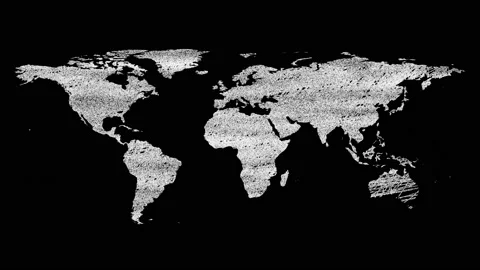World Maps Sketch Drawing Vídeos de archivo 153757939