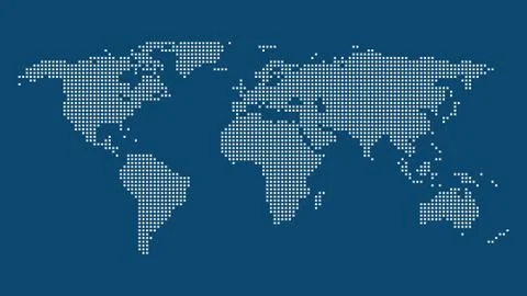 World map,Travel worldwide, map silhouette backdrop. Stock Illustration
