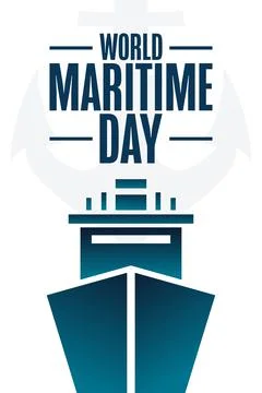 World Maritime Day. Holiday concept. Template for background, banner, card Stock Illustration