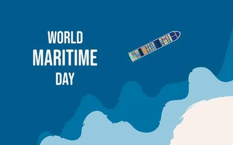 World Maritime Day Stock Illustration
