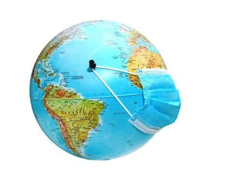 World with mask Stock Photos