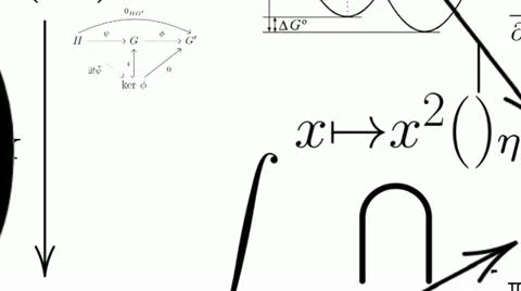 World of mathematical equations Video stock 11340756