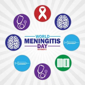 World Meningitis Day Stock Illustration