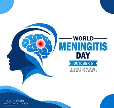 World meningitis day Stockillustratie