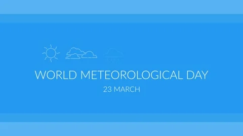 World Meteorological Day Vídeo Stock 335607478