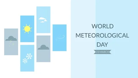World Meteorological Day Vídeo Stock 335607480