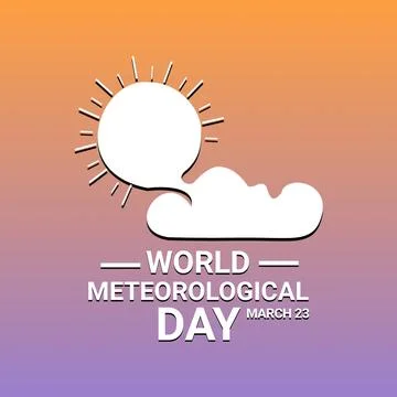 World Meteorological Day Illustrazione stock
