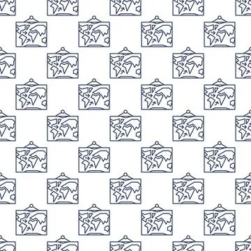 World Military Map vector concept line seamless pattern. War mission outlin.. Stock Illustration