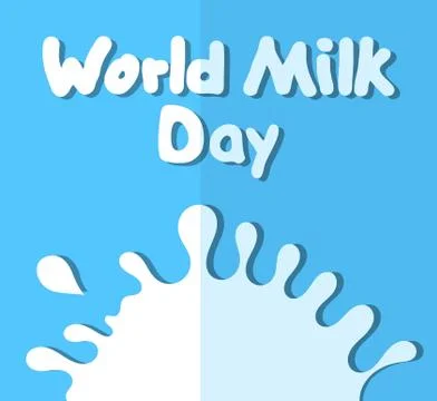 World Milk Day background. Flat design. Stock-Illustration