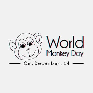 World Monkey Day Stock Illustration