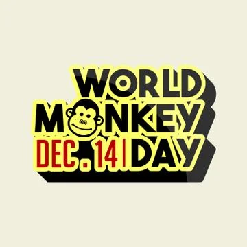 World Monkey Day Stock Illustration