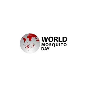 World Mosquito Day Celebration Vector Template Design Illustration Stock Illustration