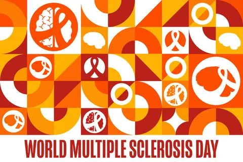 World Multiple Sclerosis Day. May 30. Holiday concept. Template for background Stock Illustration