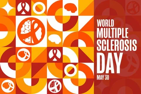 World Multiple Sclerosis Day. May 30. Holiday concept. Template for background Stock Illustration