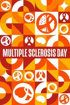 World Multiple Sclerosis Day. May 30. Holiday concept. Template for background Illustrazione stock