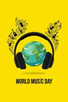 World Music Day Stock Illustration