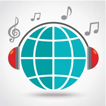 World Music Stock Illustration