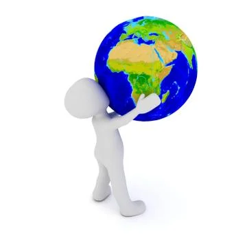 The world in my hands Stock Illustration