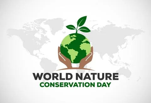 World nature conservation day vector illustration Ilustración de archivo