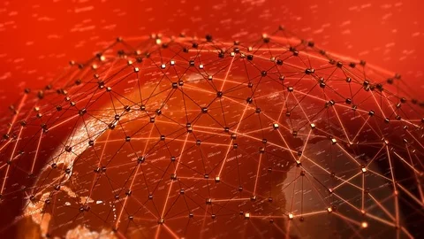 World Network Connection - 3D Animation Stock Footage 70530451
