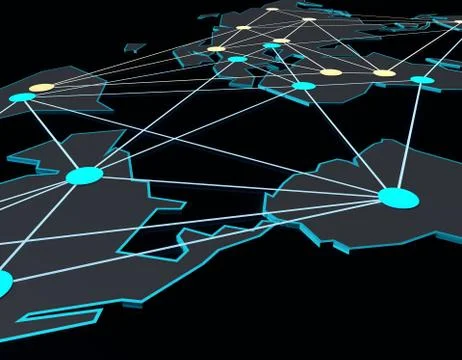 World network connection Stock Illustration