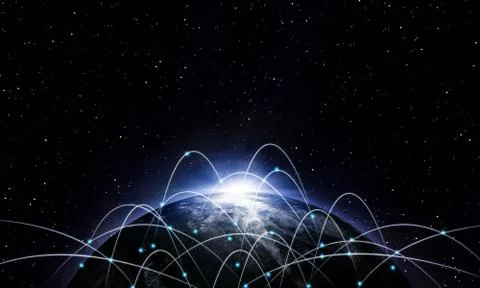 World Network Connections Stock Illustration