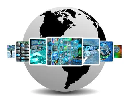 World network Illustrazione stock