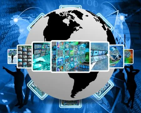 World network Illustrazione stock