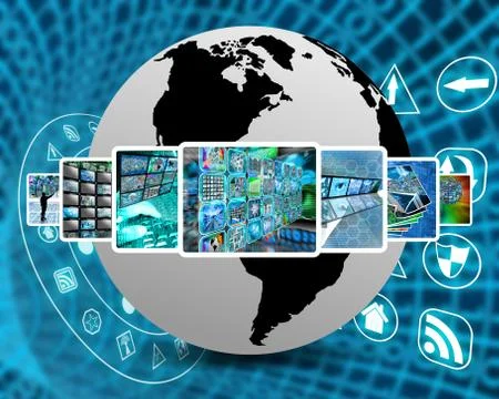 World network Illustrazione stock