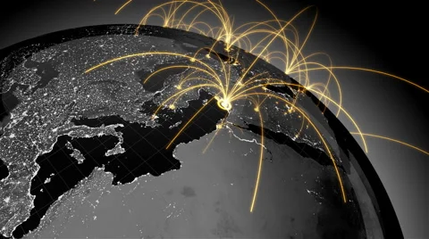 World network loop Stock Footage 47872497