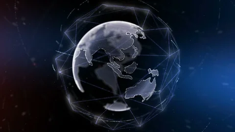 World networking. Stock Footage 88556205