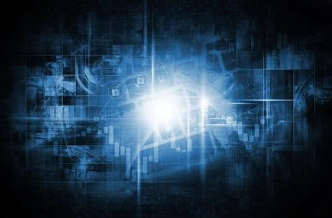 World of new technology Stock Illustration