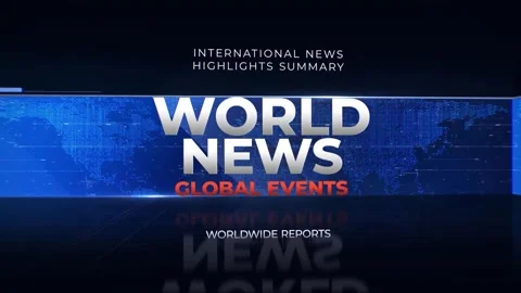 World News Стоковые After Effects