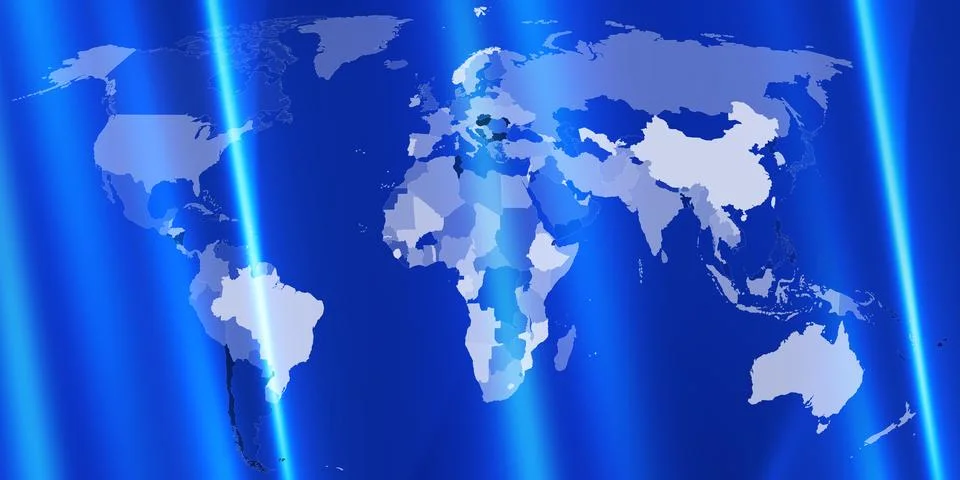 World News Background Image Visualization Stockillustratie