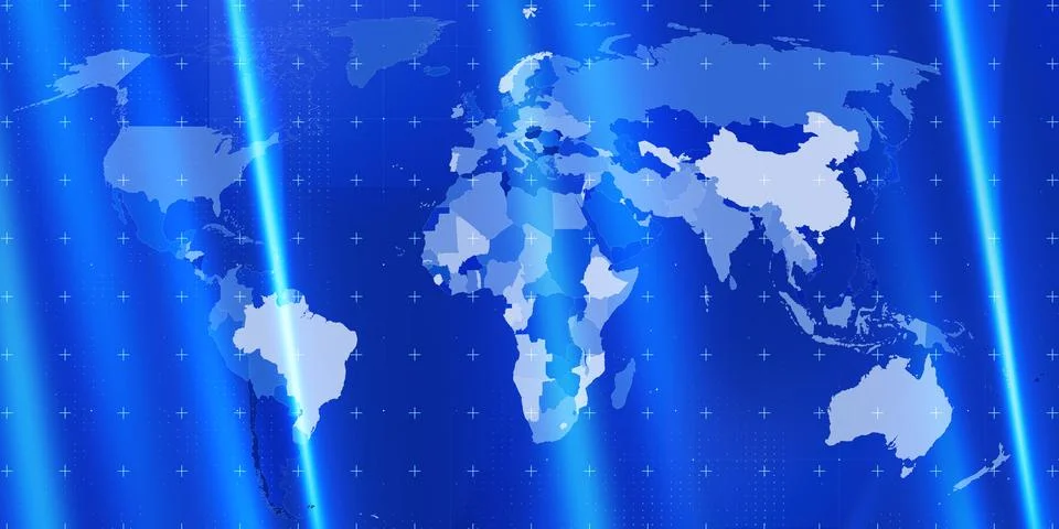 World News Background Image Visualization Stock Illustration