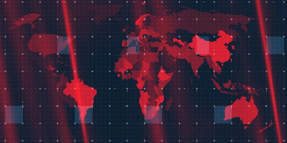 World News Background Image Visualization Stock Illustration