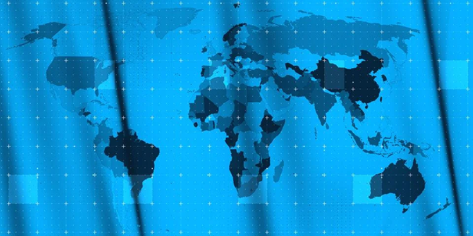 World News Background Image Visualization 库存插图