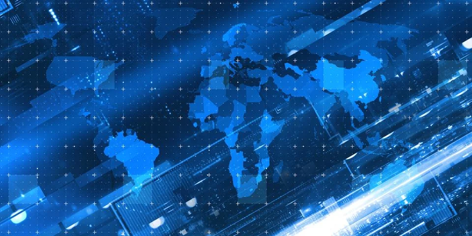 World News Background Image Visualization Stock Illustration