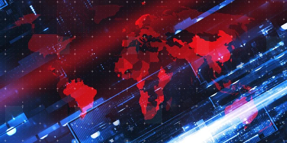 World News Background Image Visualization Stock Illustration