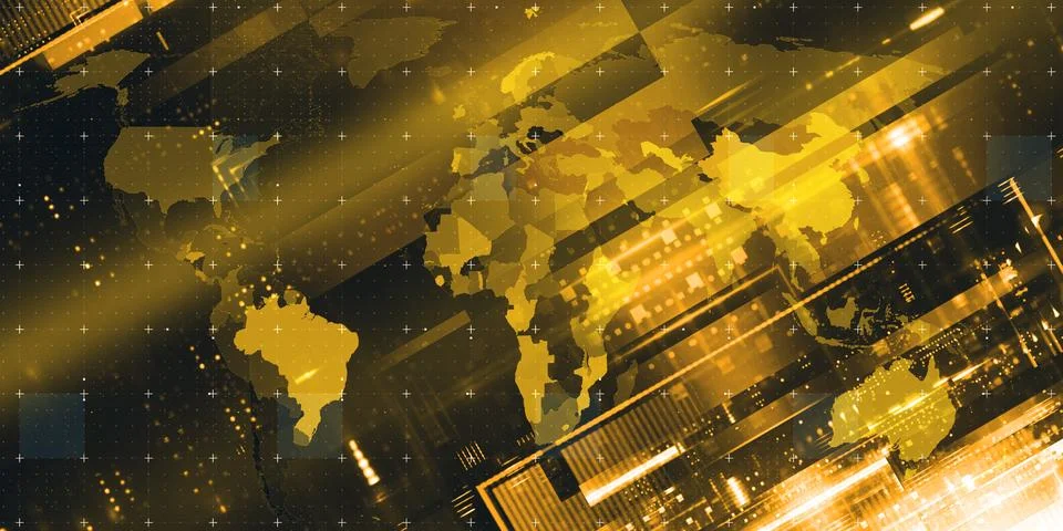 World News Background Image Visualization Stockillustratie