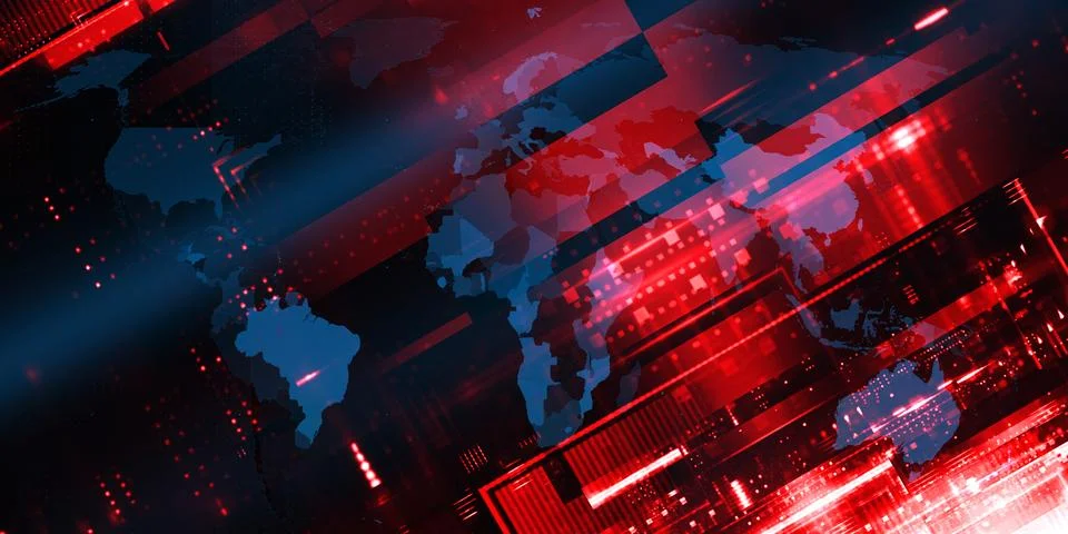 World News Background Image Visualization Stock Illustration