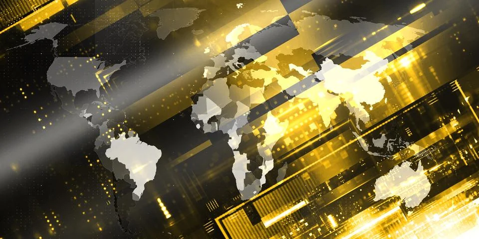 World News Background Image Visualization Illustrazione stock