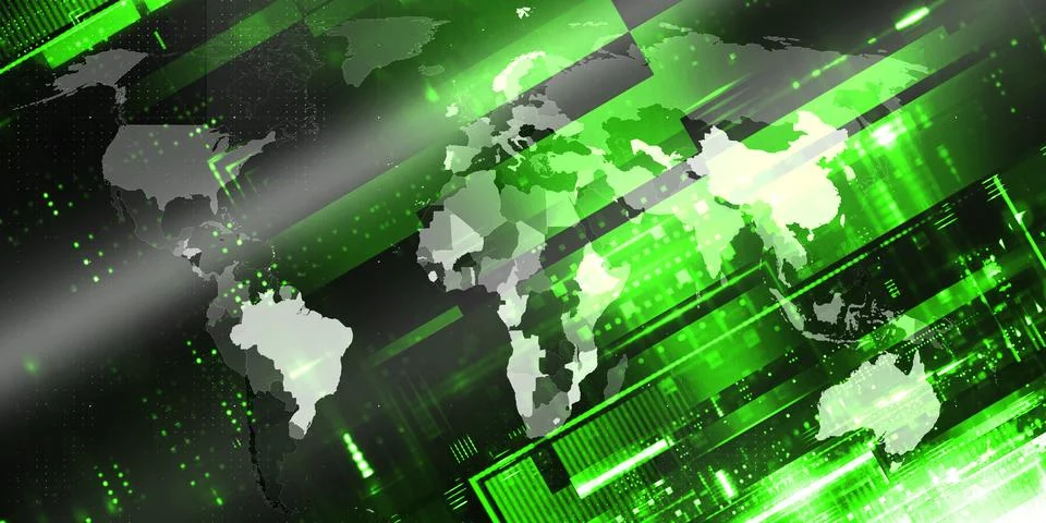World News Background Image Visualization Stockillustratie