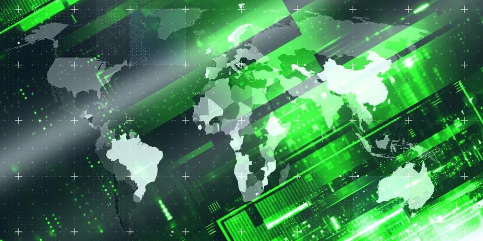 World News Background Image Visualization Illustrazione stock
