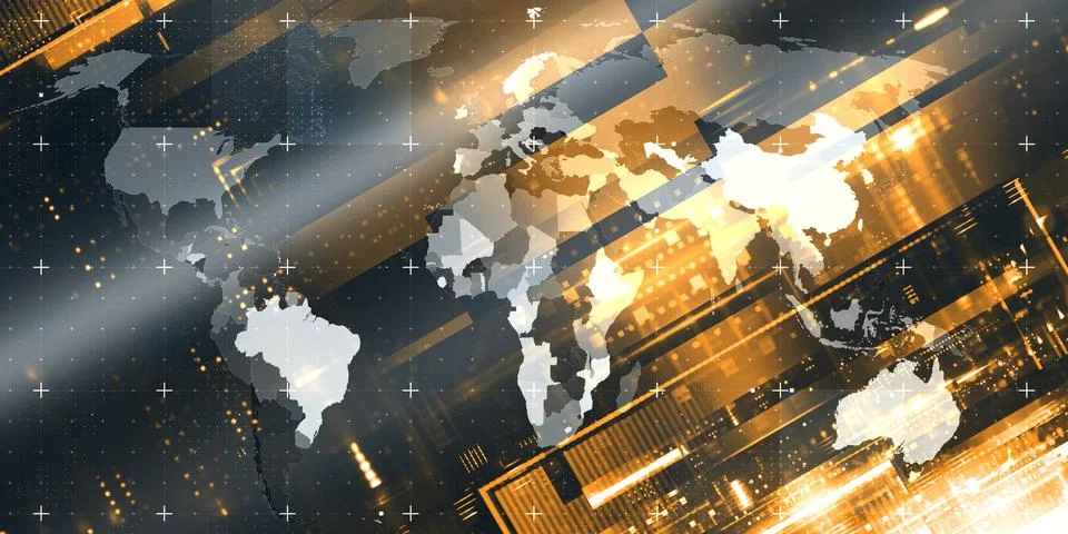 World News Background Image Visualization イラスト素材